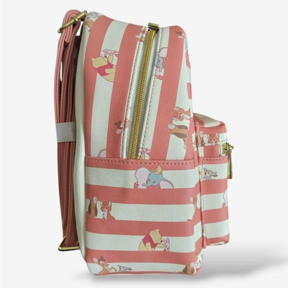 Loungefly Disney Best Friends Stripe Mini Backpack - Picture 3 of 8